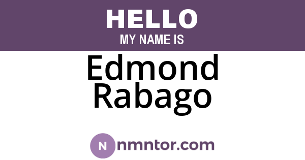 Edmond Rabago