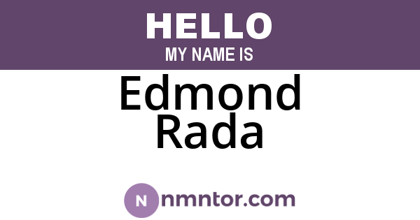 Edmond Rada