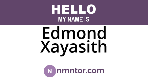 Edmond Xayasith