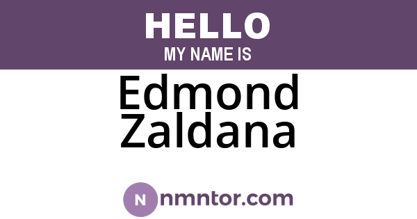 Edmond Zaldana