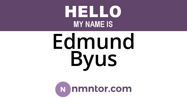 Edmund Byus