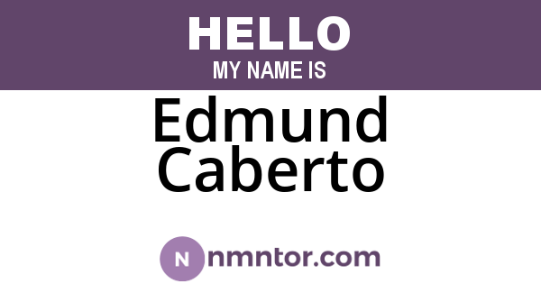 Edmund Caberto