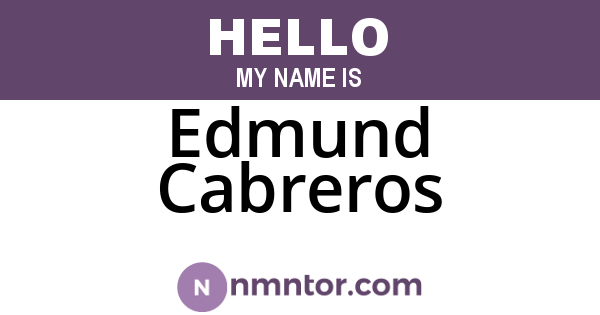 Edmund Cabreros