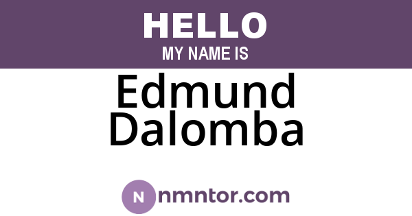 Edmund Dalomba