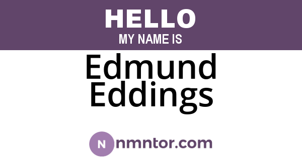 Edmund Eddings