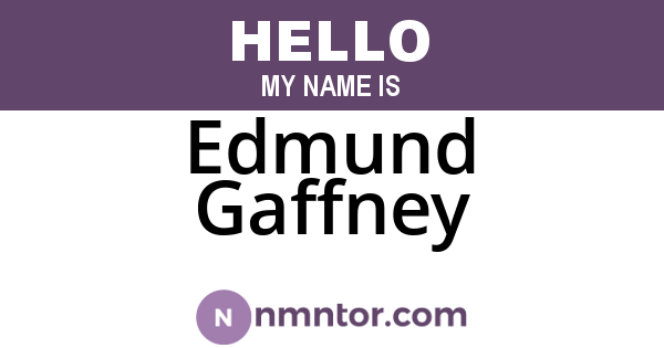 Edmund Gaffney