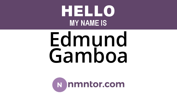 Edmund Gamboa