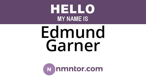 Edmund Garner
