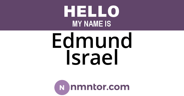 Edmund Israel