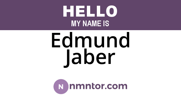 Edmund Jaber