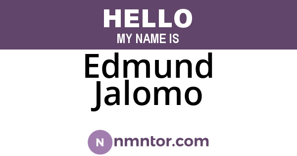 Edmund Jalomo