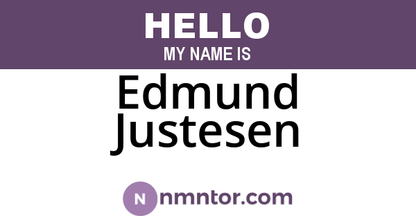 Edmund Justesen