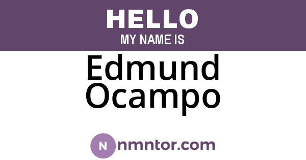 Edmund Ocampo