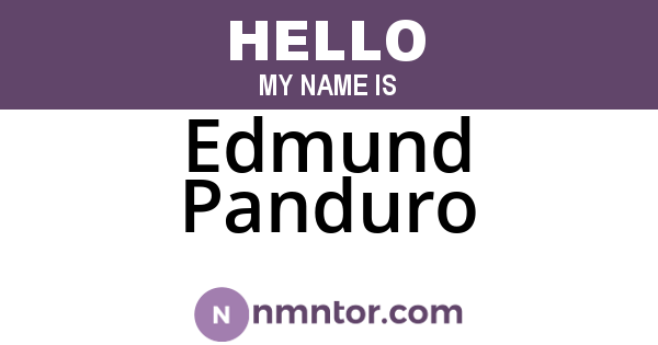 Edmund Panduro