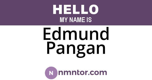 Edmund Pangan
