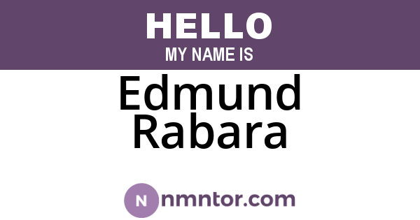 Edmund Rabara