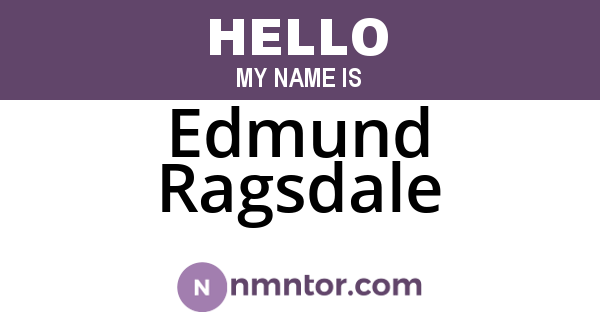 Edmund Ragsdale