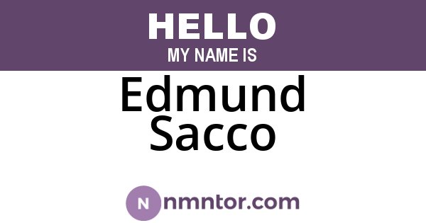 Edmund Sacco