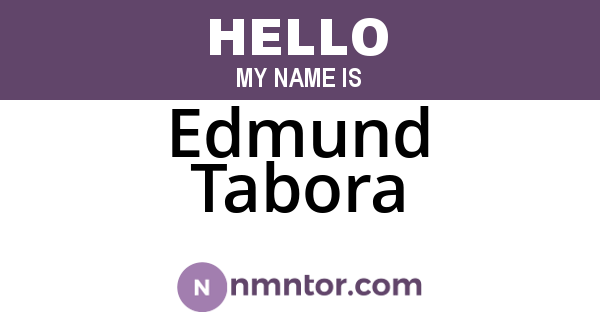 Edmund Tabora