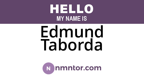 Edmund Taborda