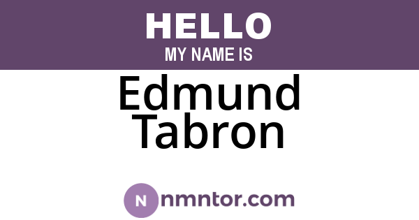 Edmund Tabron