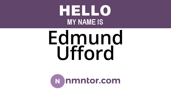 Edmund Ufford