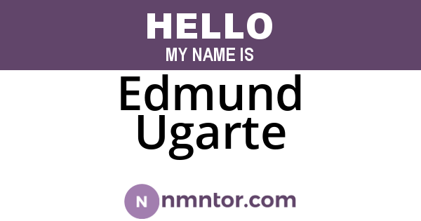 Edmund Ugarte