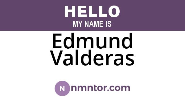 Edmund Valderas