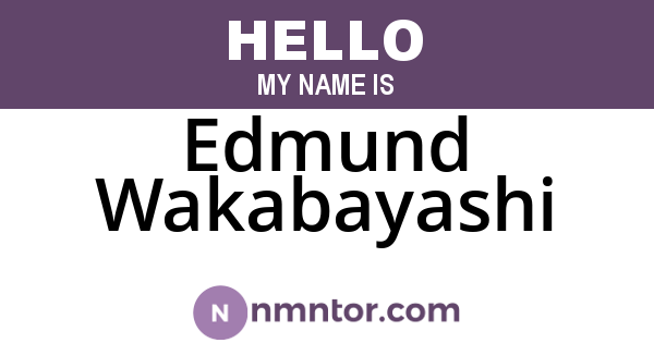 Edmund Wakabayashi