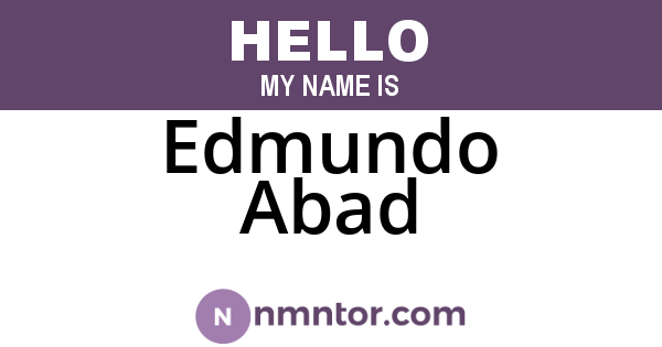 Edmundo Abad