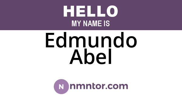 Edmundo Abel