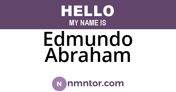 Edmundo Abraham