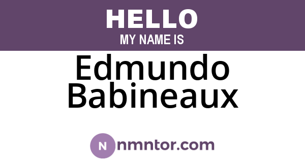 Edmundo Babineaux