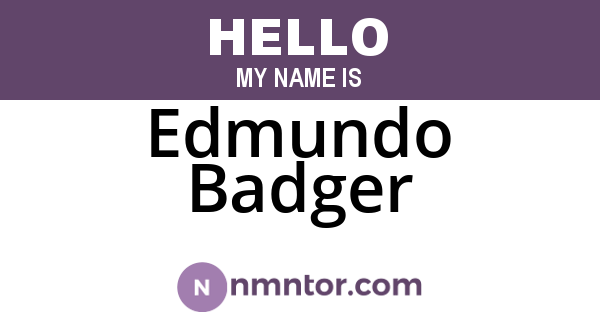 Edmundo Badger