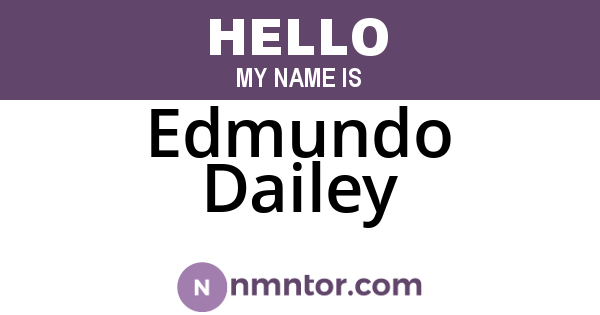 Edmundo Dailey