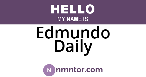 Edmundo Daily