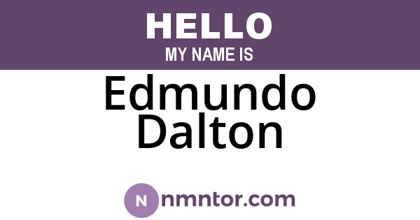 Edmundo Dalton