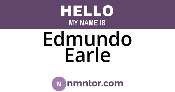 Edmundo Earle