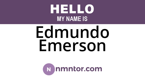 Edmundo Emerson