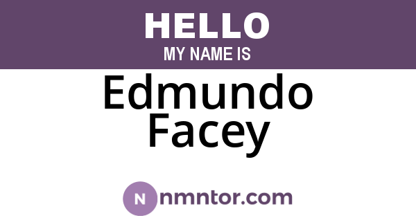 Edmundo Facey