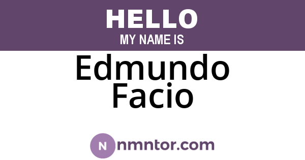 Edmundo Facio
