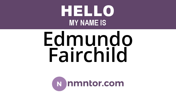 Edmundo Fairchild