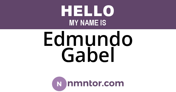 Edmundo Gabel