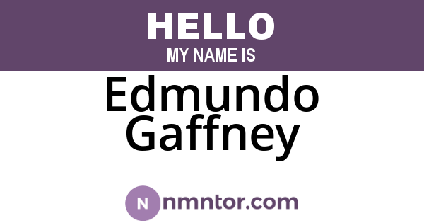 Edmundo Gaffney