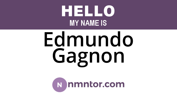 Edmundo Gagnon
