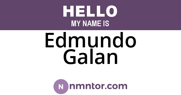 Edmundo Galan