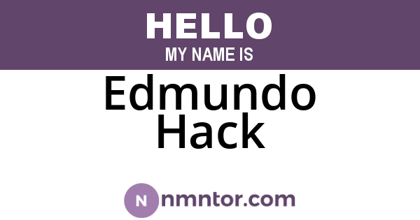 Edmundo Hack