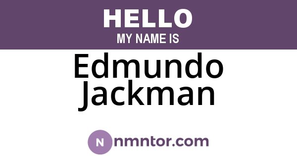 Edmundo Jackman