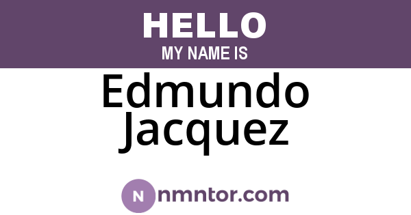 Edmundo Jacquez