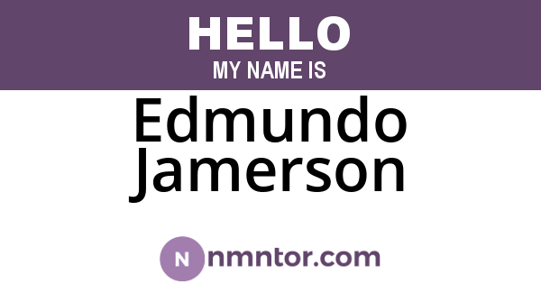 Edmundo Jamerson